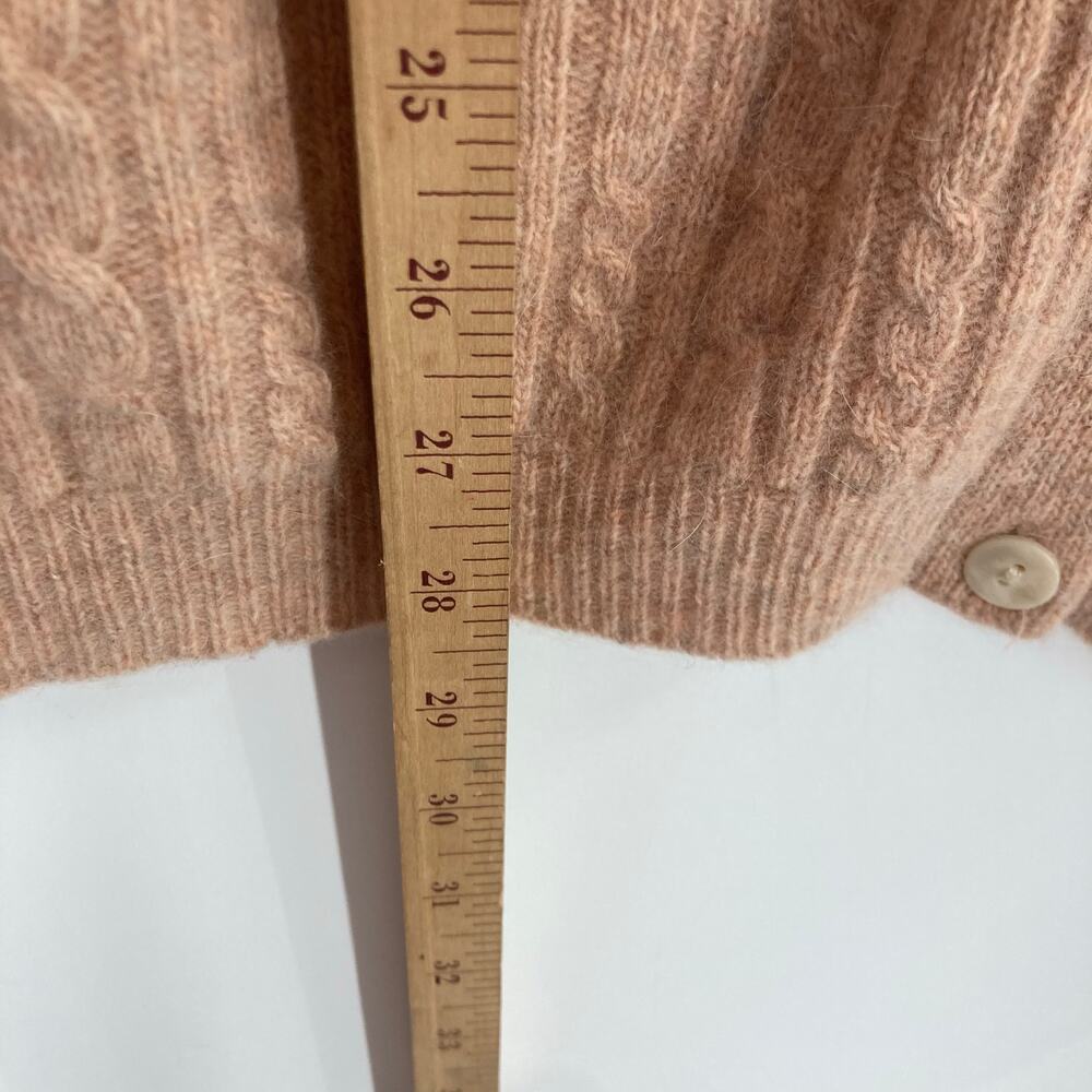 Vintage Liz Claiborne Lambswool Angora Cardigan Sweater Granny Old Money Large - Picture 10 of 10